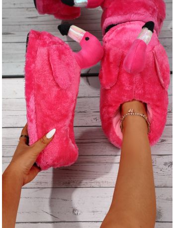 Flamingo Design Novelty Slippers