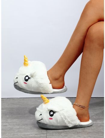 Unicorn Design Novelty Slippers