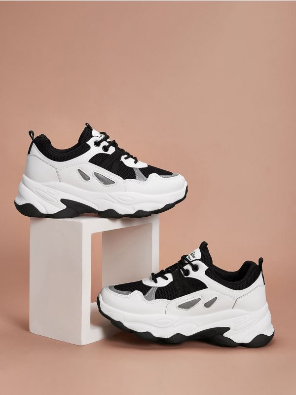 Lace-up Front Chunky Sneakers