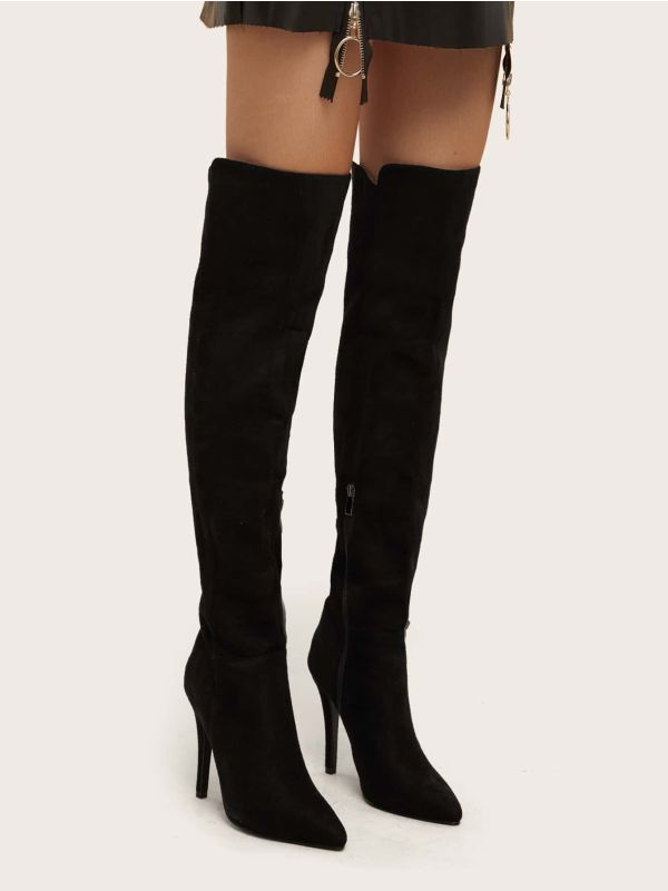 Point Toe Over The Knee Boots