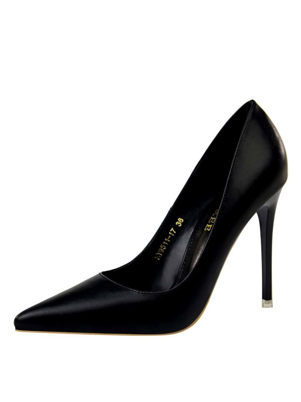 Point Toe Ultra High Heeled Courts