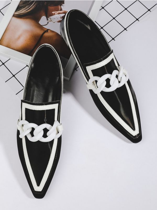 Chain Decor Loafers