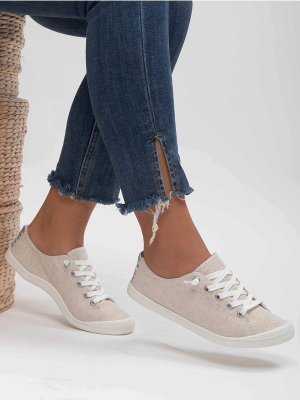 Lace-up Front Wide Fit Low Top Sneakers