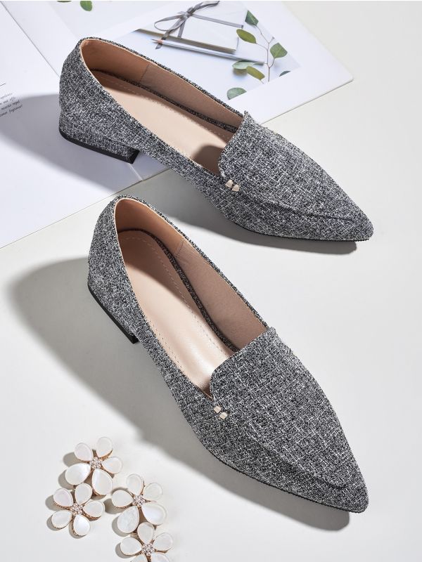 Point Toe Flat Loafers