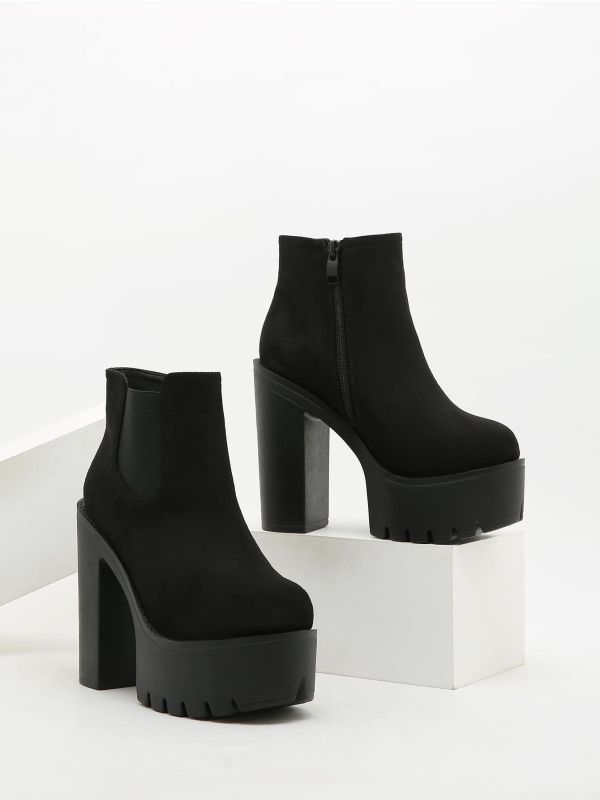 Ultra High Heeled Chelsea Boots