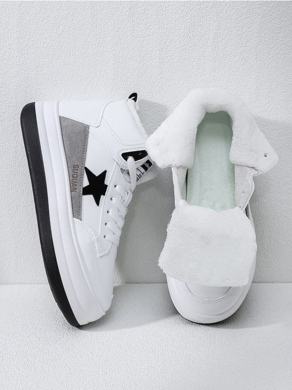 High Top Lace-up Skate Shoes