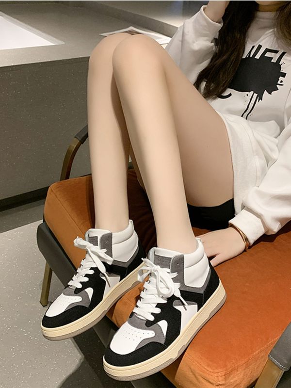 Colorblock High Top Skate Shoes