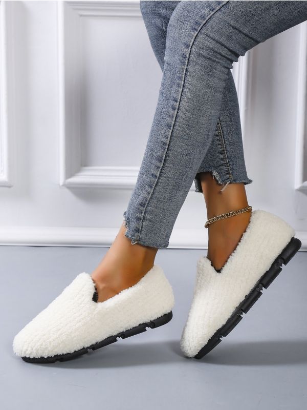 Minimalist Fluffy Loafers